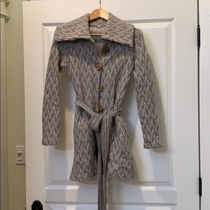 Anthropologie (Moth) | Wool Sweater Coat with Belt